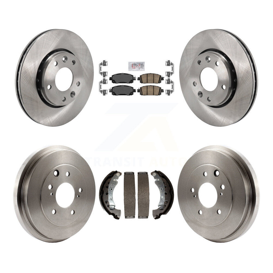 Front Rear Disc Brake Rotors Ceramic Pads And Drum Kit For 2020-2022 Nissan Sentra K8A-107687