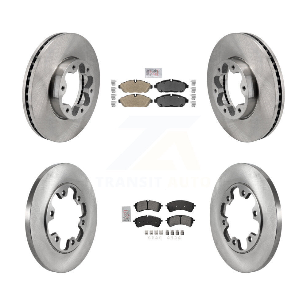 Front Rear Semi-Metallic Pad Brake Rotor Kit For Ford Transit-250 Transit-150 Transit-350 K8A-107721