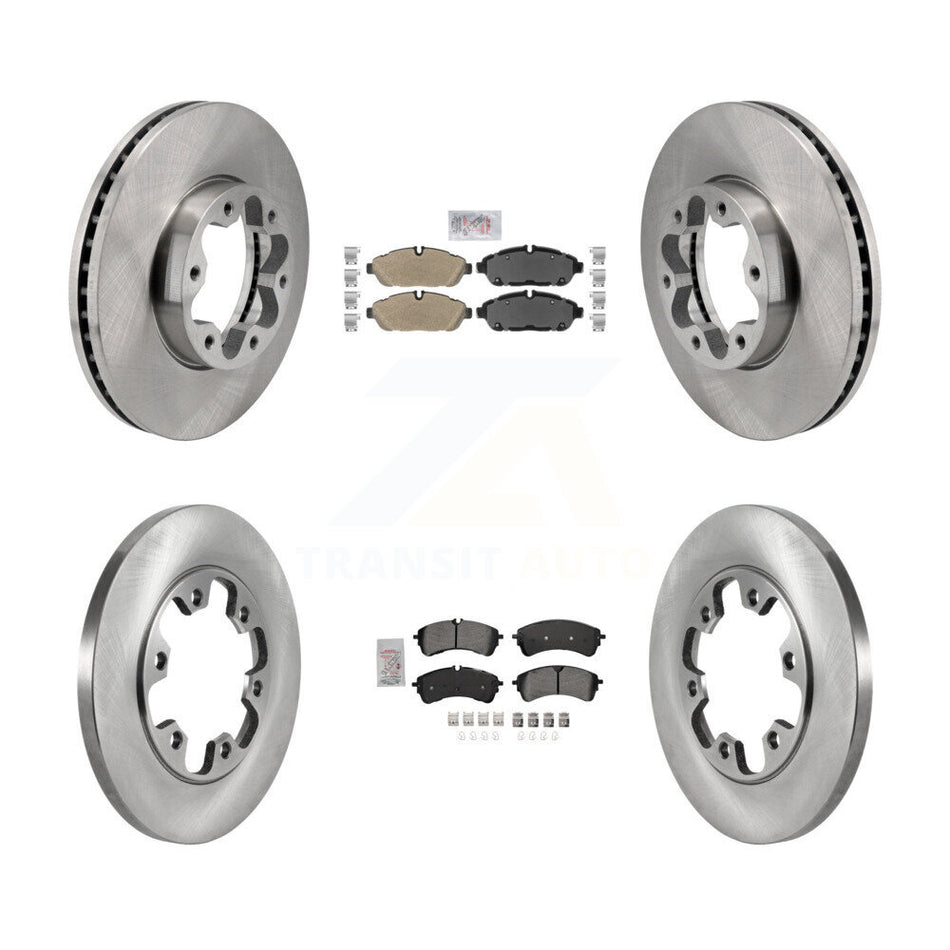 Front Rear Semi-Metallic Pad Brake Rotor Kit For Ford Transit-250 Transit-150 Transit-350 K8A-107721