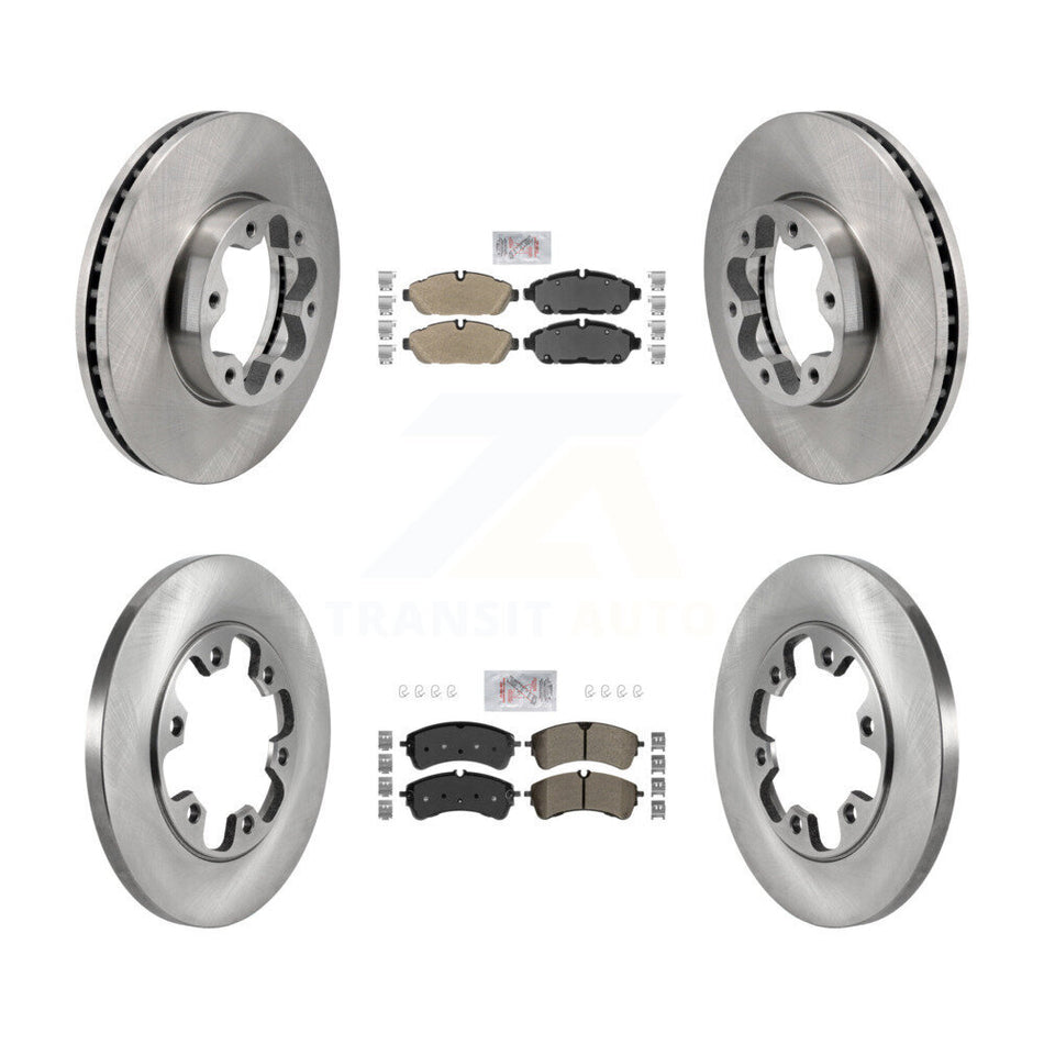 Front Rear Semi-Metallic Pad Brake Rotor Kit For Ford Transit-250 Transit-150 Transit-350 K8A-107722