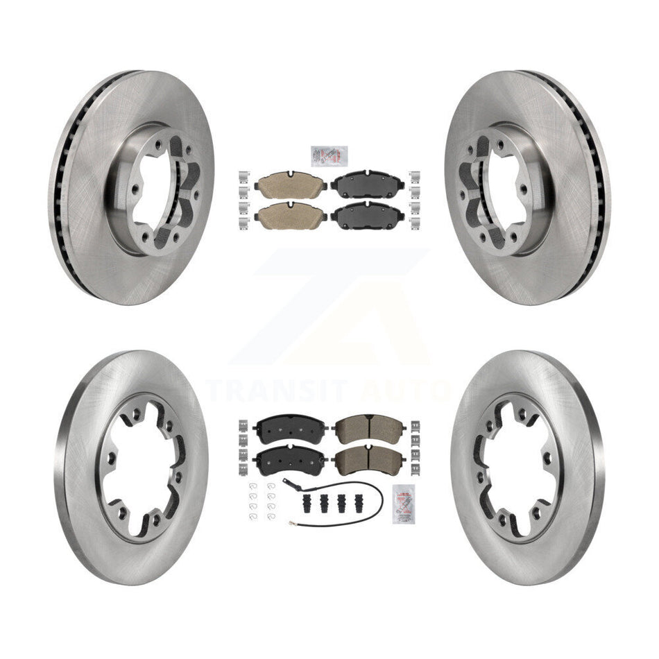 Front Rear Semi-Metallic Pad Brake Rotor Kit For Ford Transit-250 Transit-150 Transit-350 K8A-107722