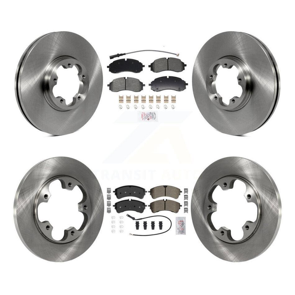 Front Rear Semi-Metallic Pad Brake Rotor Kit For Ford Transit-250 Transit-350 Transit-150 K8A-107726