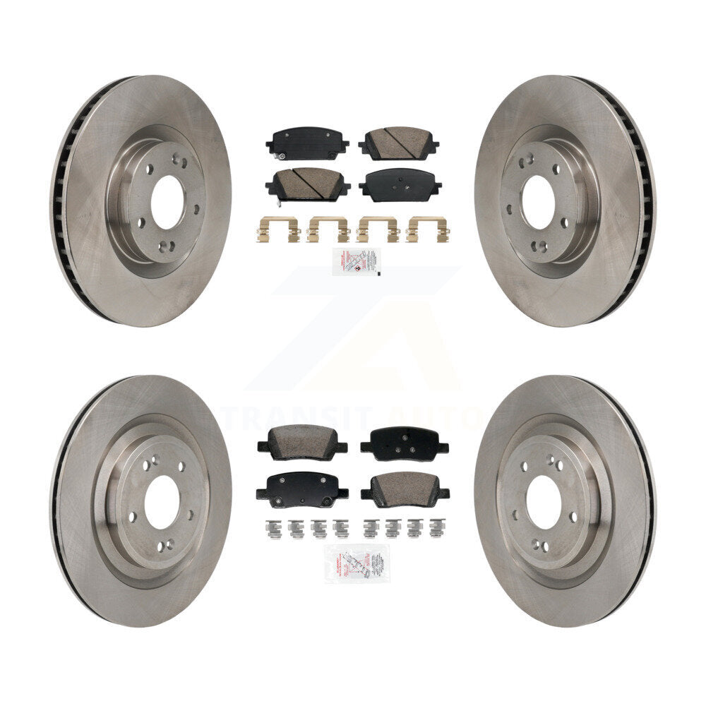 Front Rear Ceramic Pads And Disc Brake Rotors Kit For Hyundai Santa Fe Kia Sorento K8A-107732