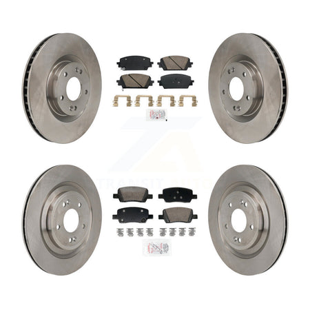 Front Rear Ceramic Pads And Disc Brake Rotors Kit For Hyundai Santa Fe Kia Sorento K8A-107732