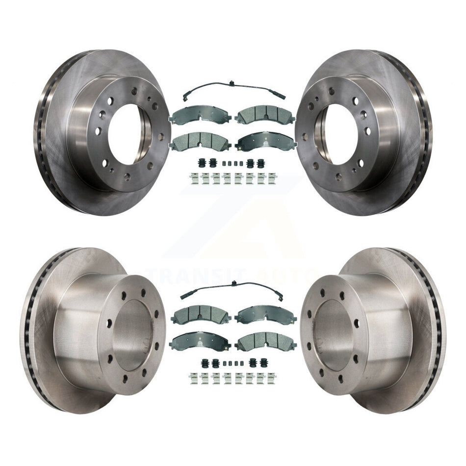 Front Rear Semi-Metallic Pad & Brake Rotor Kit For GMC Sierra 3500 HD Chevrolet Silverado K8A-107751
