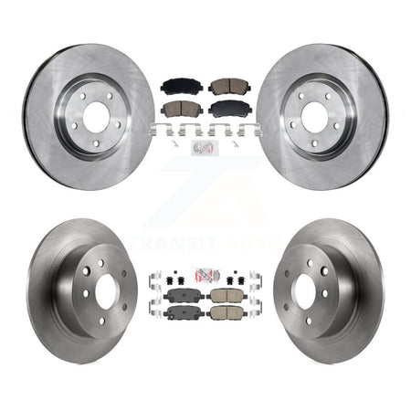 Front Rear Ceramic Pads And Disc Brake Rotors Kit For 2007-2012 Nissan Sentra SE-R Spec V K8A-107755
