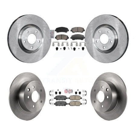 Front Rear Ceramic Pads And Disc Brake Rotors Kit For 2007-2012 Nissan Sentra SE-R Spec V K8A-107757
