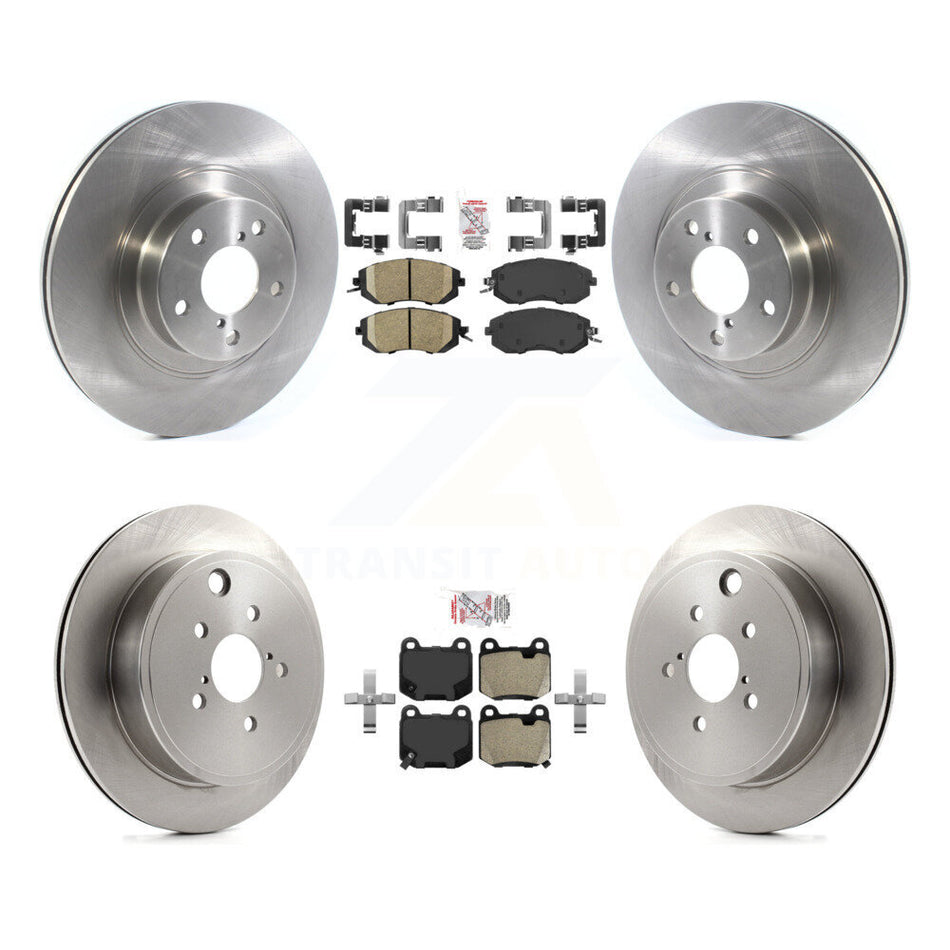 Front Ceramic Rear Semi-Metallic Pad Brake Rotor Kit For Subaru BRZ Without Brembo Brakes K8A-107759