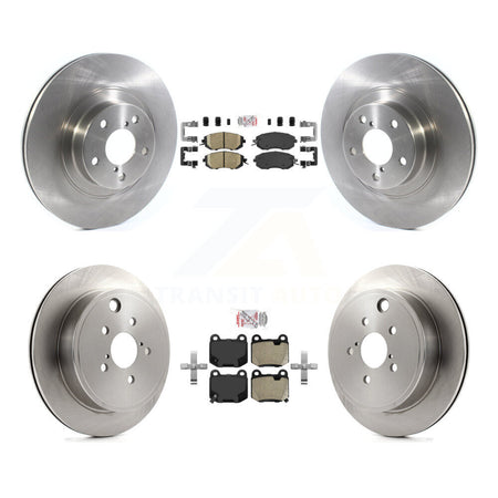 Front Ceramic Rear Semi-Metallic Pad Brake Rotor Kit For Subaru BRZ Without Brembo Brakes K8A-107760