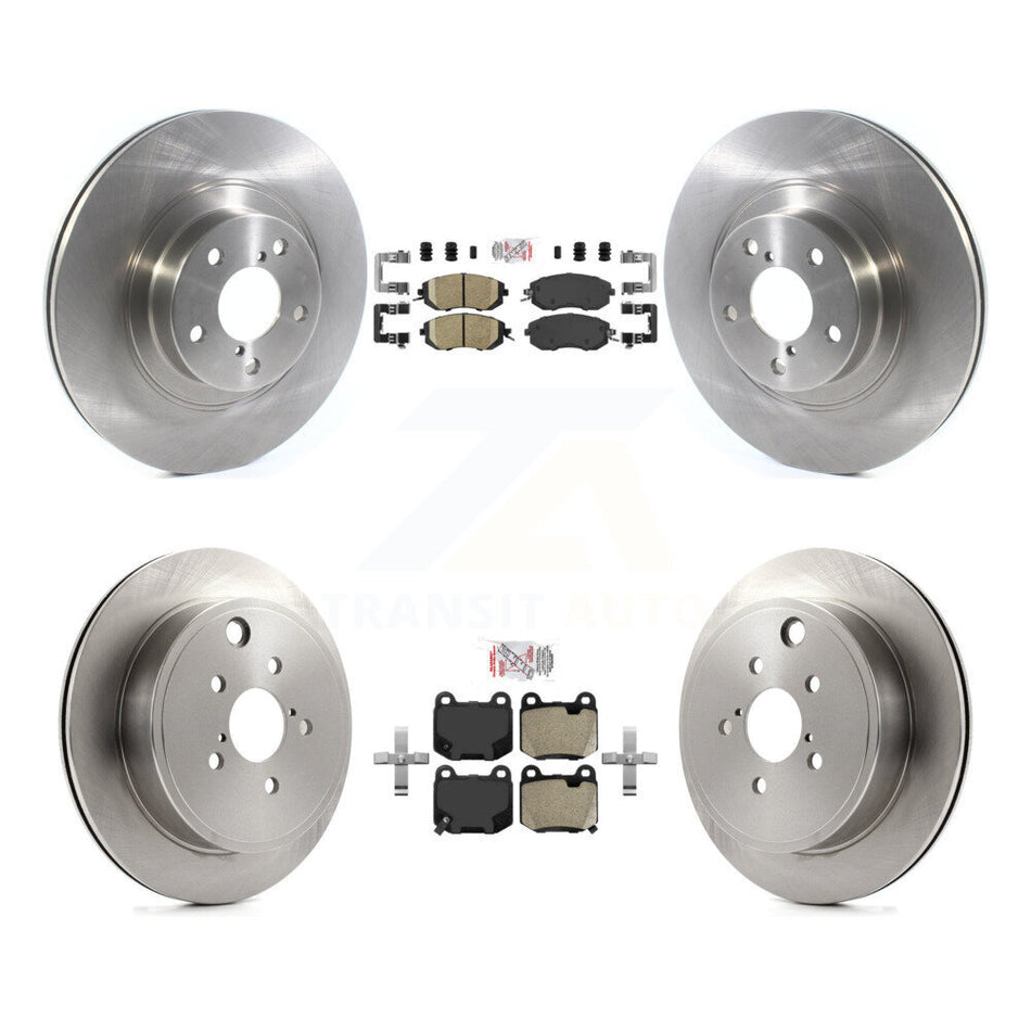 Front Ceramic Rear Semi-Metallic Pad Brake Rotor Kit For Subaru BRZ Without Brembo Brakes K8A-107760