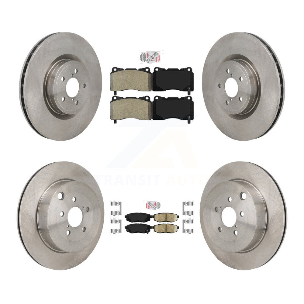 Front Semi-Metallic Rear Ceramic Pad Brake Rotor Kit For 17 Subaru BRZ With Brembo Brakes K8A-107761