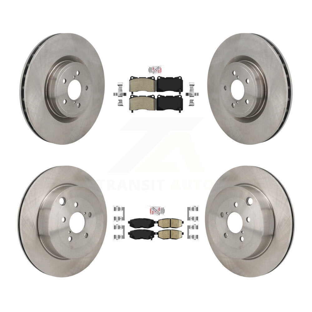 Front Semi-Metallic Rear Ceramic Pad Brake Rotor Kit For 17 Subaru BRZ With Brembo Brakes K8A-107763