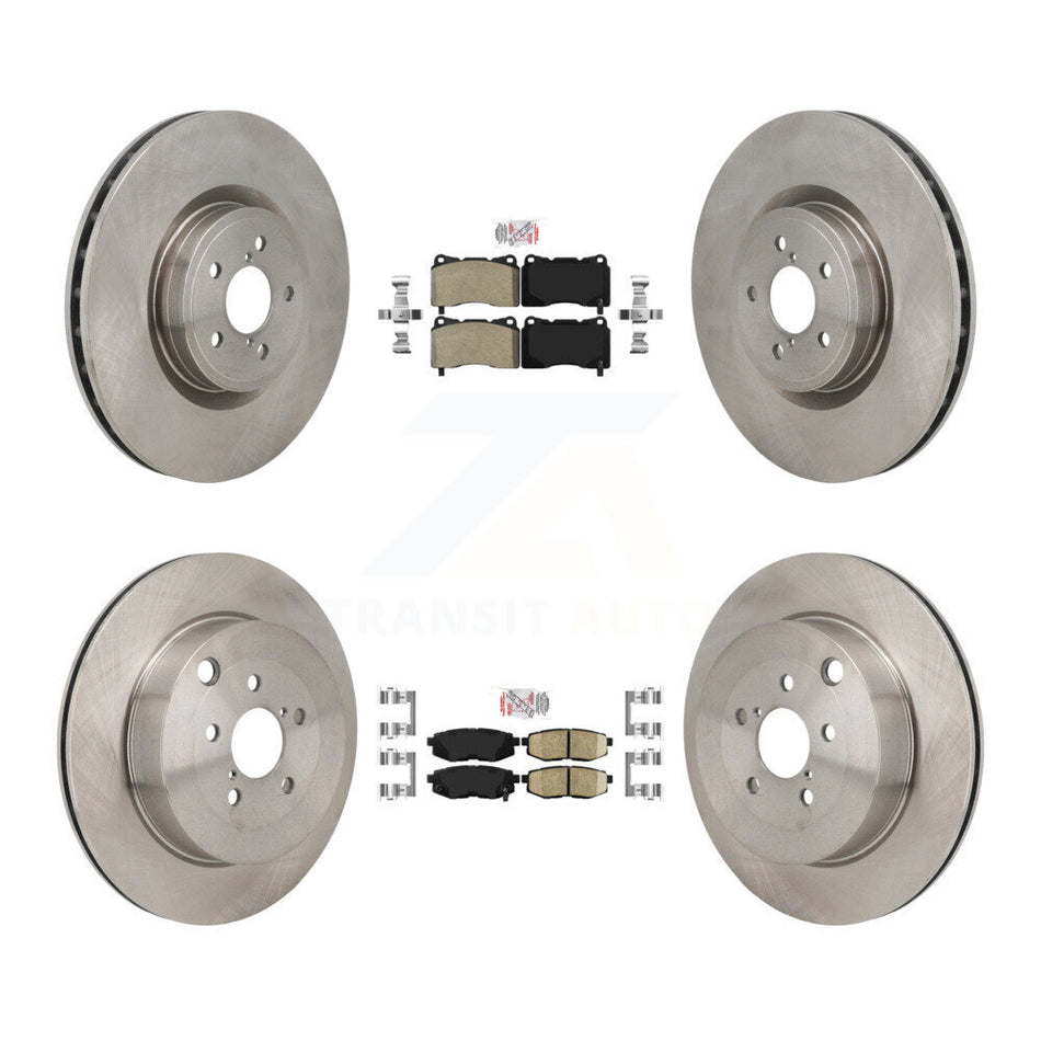 Front Semi-Metallic Rear Ceramic Pad Brake Rotor Kit For 17 Subaru BRZ With Brembo Brakes K8A-107763