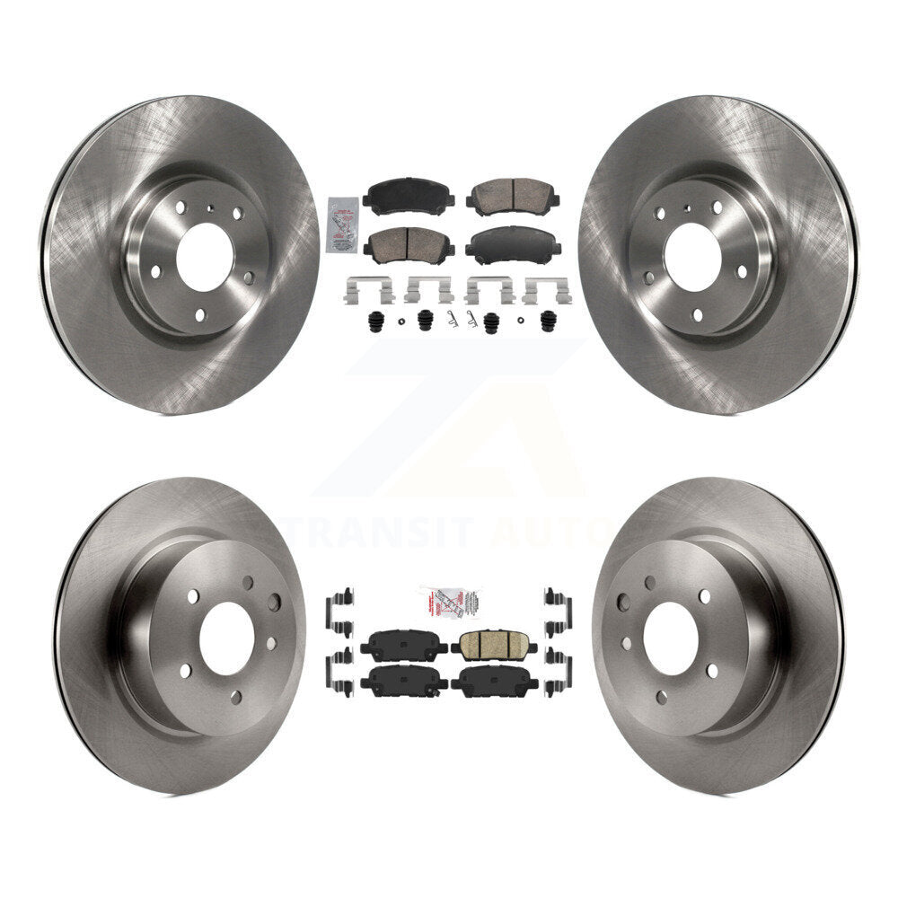 Front Rear Ceramic Pads And Disc Brake Rotors Kit For Nissan Maxima K8A-107774
