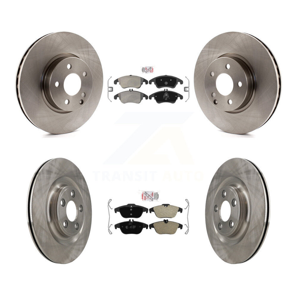 Front Rear Semi-Metallic Pads And Disc Brake Rotors Kit For Mercedes-Benz E400 K8A-107775