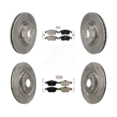 Front Rear Semi-Metallic Pads And Disc Brake Rotors Kit For Mercedes-Benz E400 K8A-107776