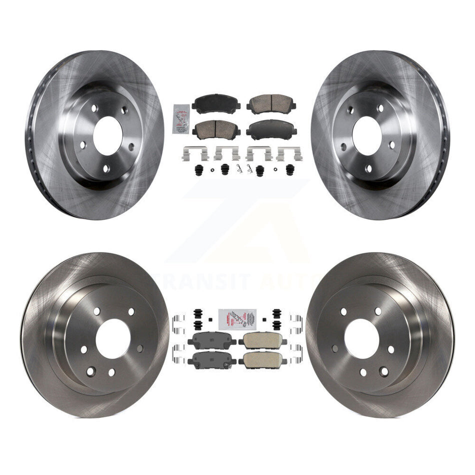 Front Rear Ceramic Pads And Disc Brake Rotors Kit For Nissan Rogue Select K8A-107779