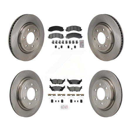Front Rear Semi-Metallic Pad Brake Rotors Kit For Ford F-150 Expedition Lincoln Navigator K8A-107784