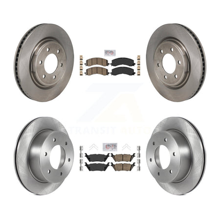 Front Rear Ceramic Pads And Disc Brake Rotors Kit For 2022-2023 Ford Bronco 3.0L K8A-107787
