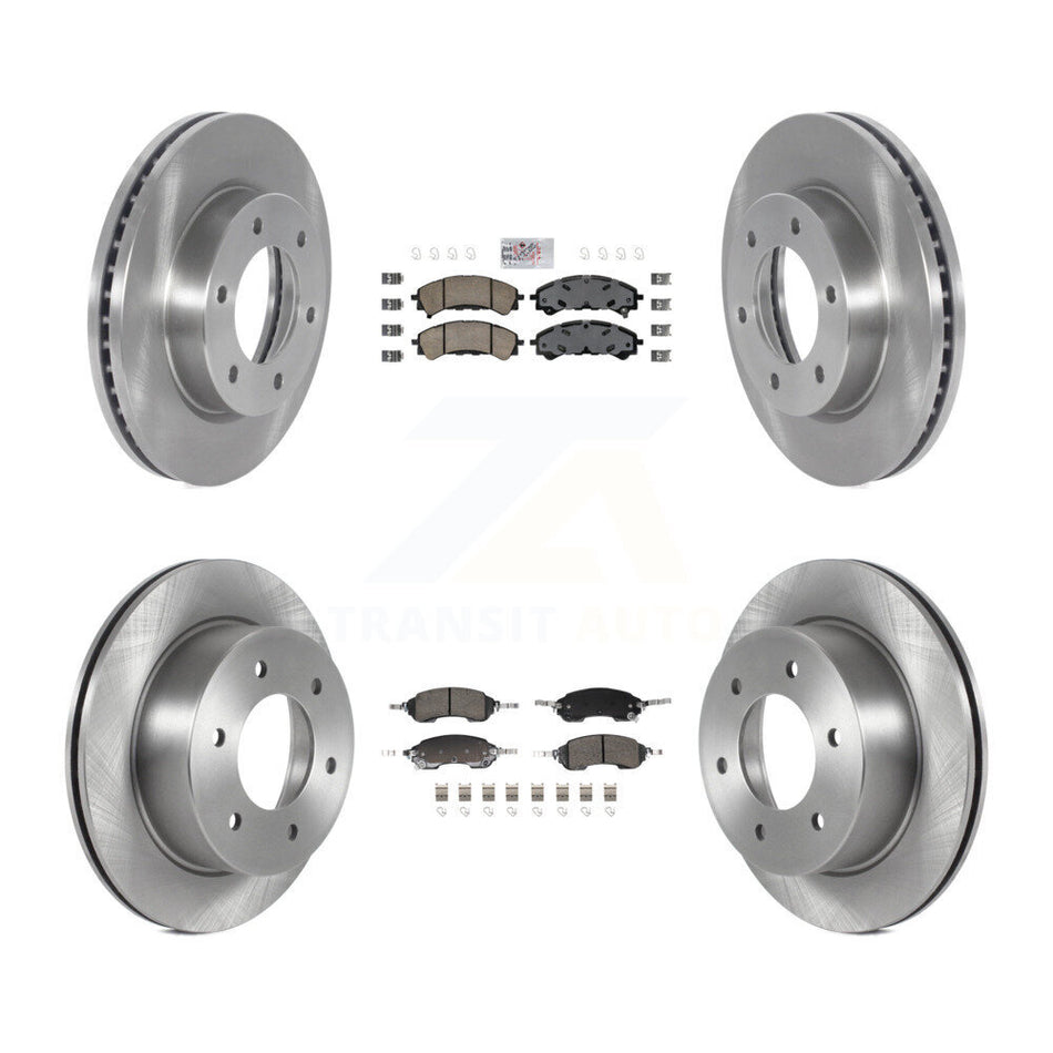 Front Rear Ceramic Pads And Disc Brake Rotors Kit For Ford Bronco K8A-107790