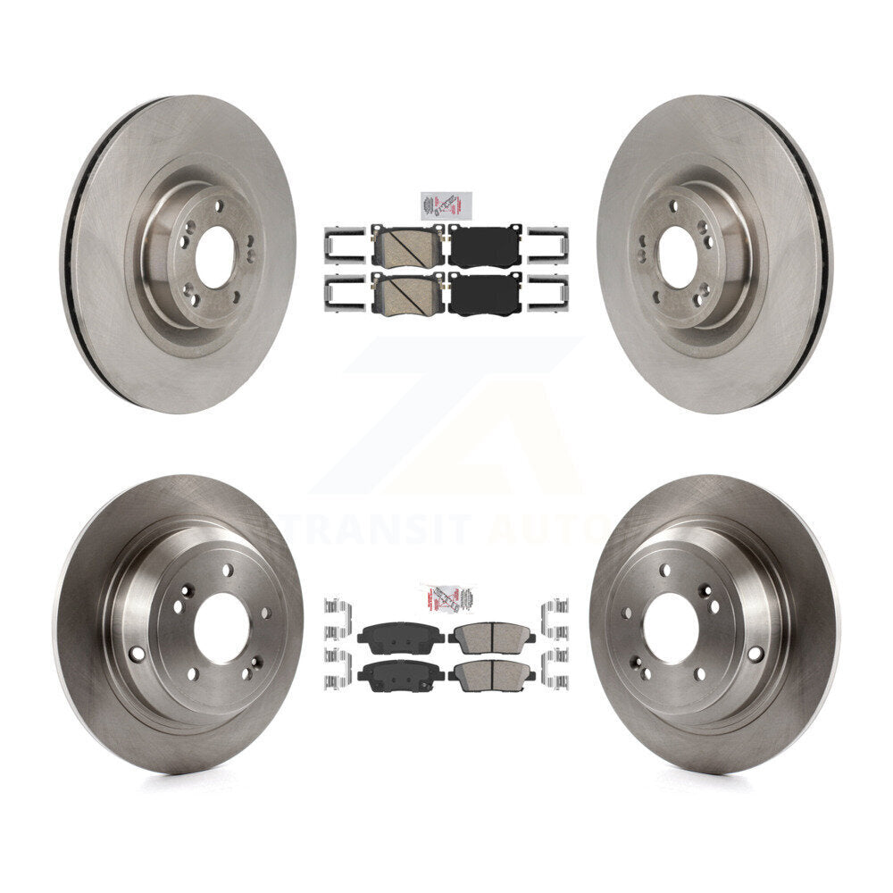 Front Rear Ceramic Pads And Disc Brake Rotors Kit For Hyundai Genesis G80 5.0L K8A-107791