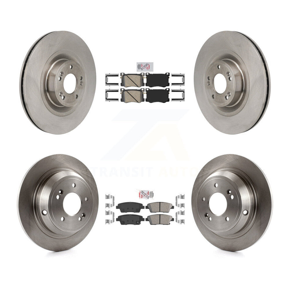 Front Rear Ceramic Pads And Disc Brake Rotors Kit For Hyundai Genesis G80 5.0L K8A-107791