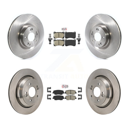Front Rear Ceramic Pads And Disc Brake Rotors Kit For 2011 Hyundai Equus K8A-107792