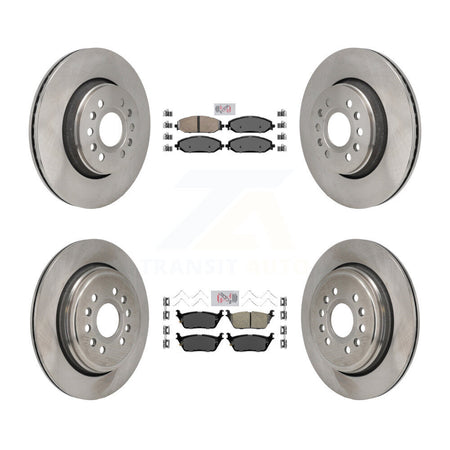 Front Rear Ceramic Pads And Disc Brake Rotors Kit For Ram 1500 Jeep Wagoneer Grand L K8A-107801