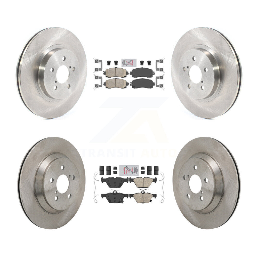 Front Rear Ceramic Pad & Brake Rotor Kit For Subaru Crosstrek With Electric Parking K8A-107802