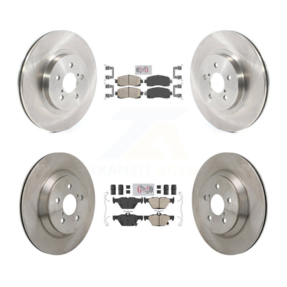 Front Rear Ceramic Pad & Brake Rotor Kit For Subaru Crosstrek With Electric Parking K8A-107804
