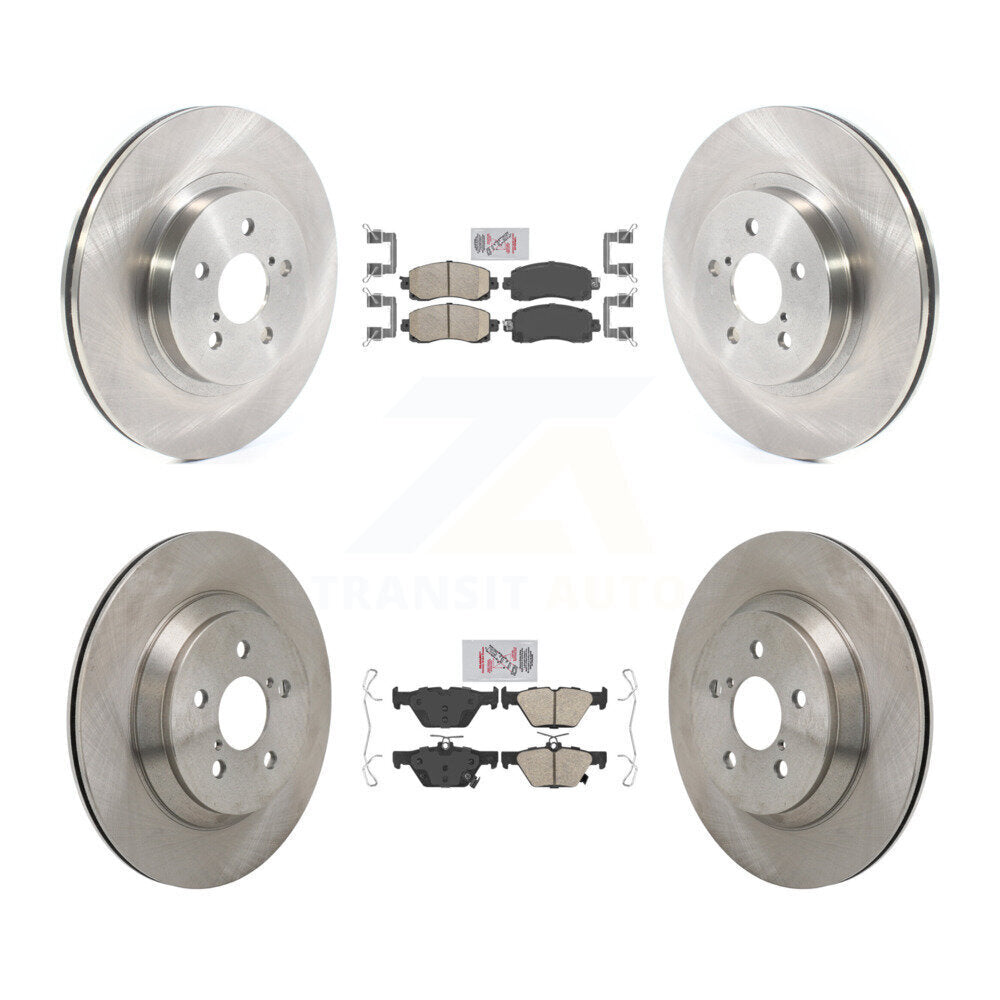 Front Rear Ceramic Pad & Brake Rotor Kit For Subaru Crosstrek With Electric Parking K8A-107805