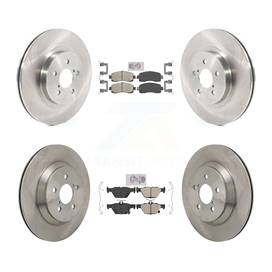 Front Rear Ceramic Pad & Brake Rotor Kit For Subaru Crosstrek With Electric Parking K8A-107805