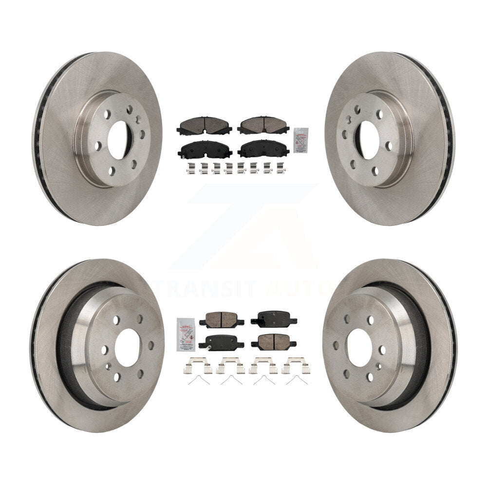 Front Rear Ceramic Pad & Disc Brake Rotor Kit For 2021-2022 Chevrolet Colorado GMC Canyon K8A-107806