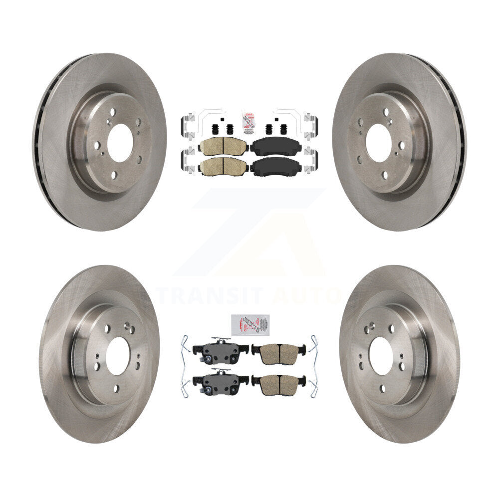 Front Rear Ceramic Pads And Disc Brake Rotors Kit For 2021-2023 Acura TLX 2.0L K8A-107827