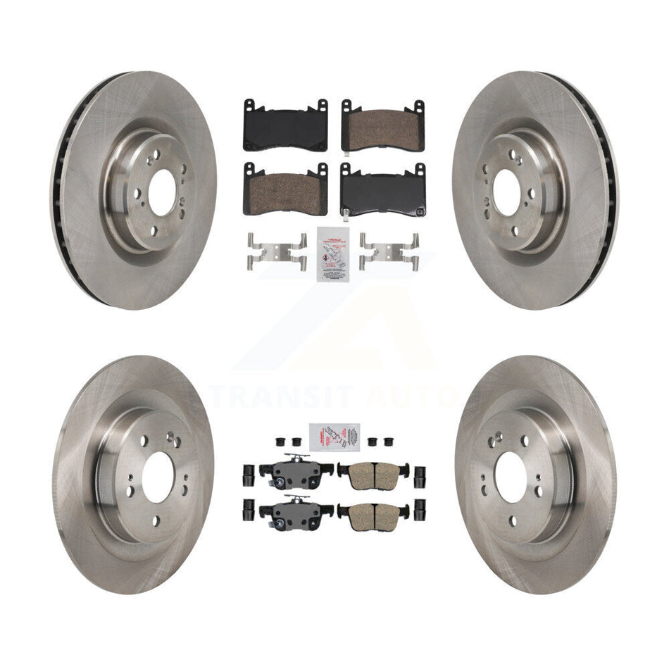 Front Rear Ceramic Pads And Disc Brake Rotors Kit For 2021-2023 Acura TLX 3.0L K8A-107828