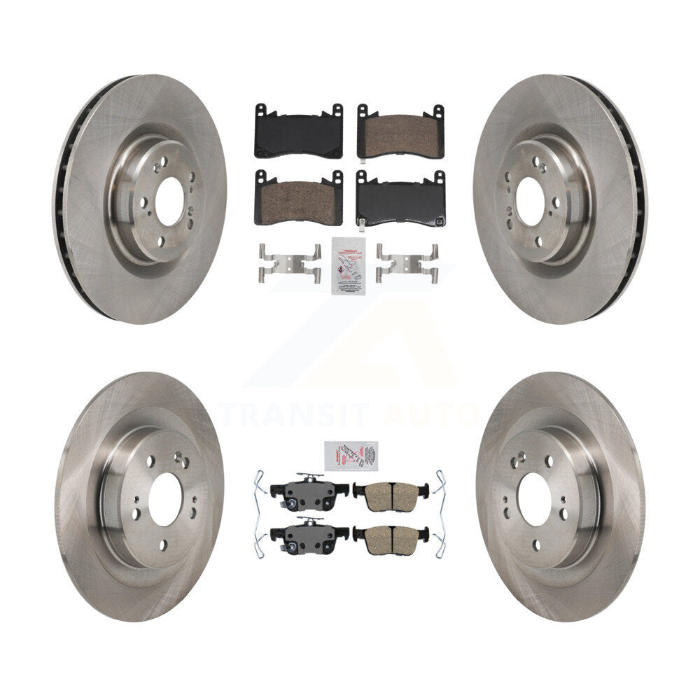 Front Rear Ceramic Pads And Disc Brake Rotors Kit For 2021-2023 Acura TLX 3.0L K8A-107829