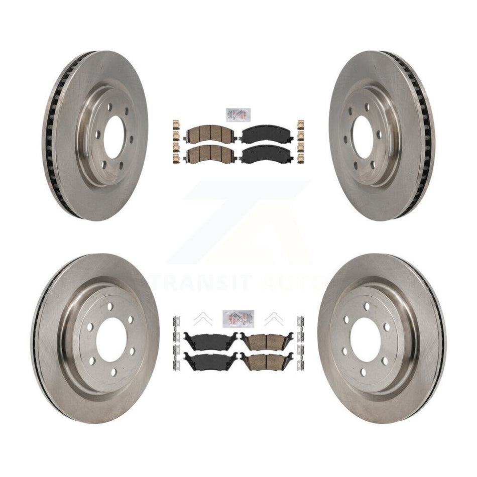 Front Rear Ceramic Pads And Disc Brake Rotors Kit For Ford F-150 Lightning K8A-107833