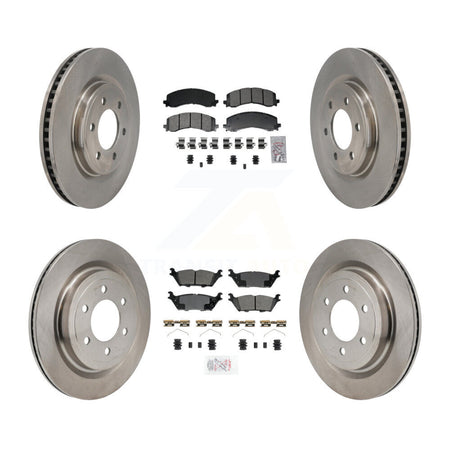 Front Rear Semi-Metallic Pads And Disc Brake Rotors Kit For Ford F-150 Lightning K8A-107834