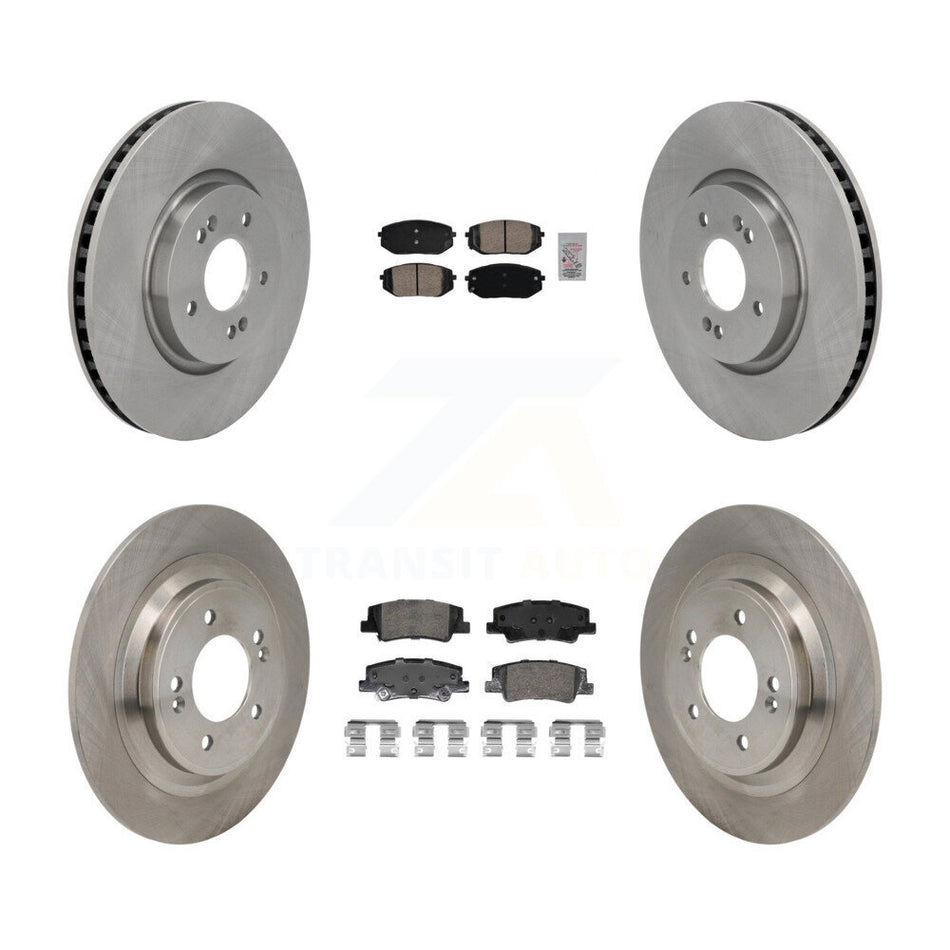 Front Rear Ceramic Pads And Disc Brake Rotors Kit For Hyundai Tucson Kia Sportage K8A-107836