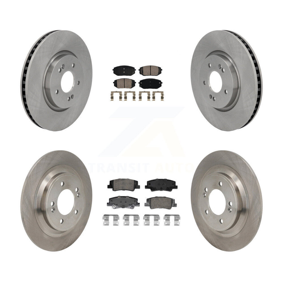 Front Rear Ceramic Pads And Disc Brake Rotors Kit For Hyundai Tucson Kia Sportage K8A-107836
