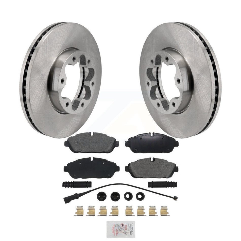 Front Brake Rotors Semi-Metallic Pad Kit For Ford Transit-250 Transit-350 Transit-150 AWD K8A-107849