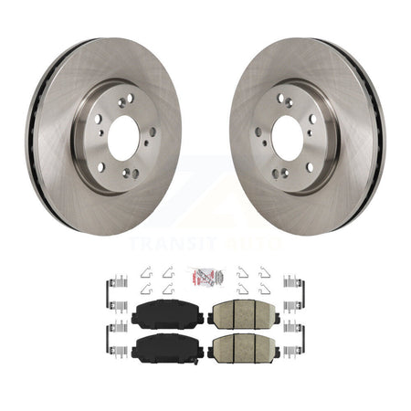 Front Disc Brake Rotors And Ceramic Pads Kit For 2017-2021 Honda Clarity K8A-107857