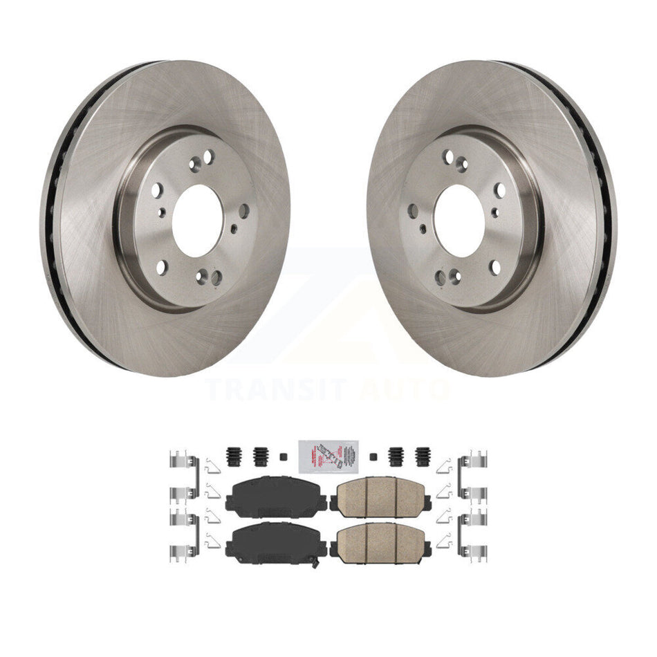 Front Disc Brake Rotors And Ceramic Pads Kit For 2017-2021 Honda Clarity K8A-107858