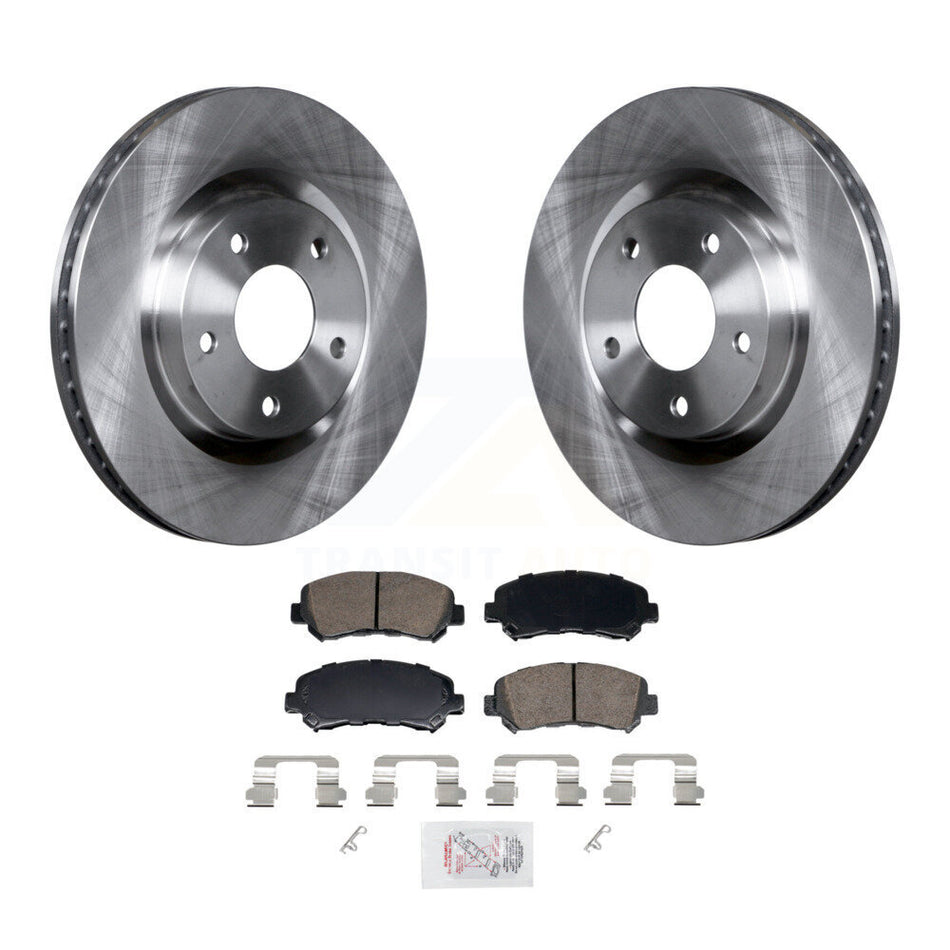 Front Disc Brake Rotors And Ceramic Pads Kit For Nissan Rogue Select K8A-107861