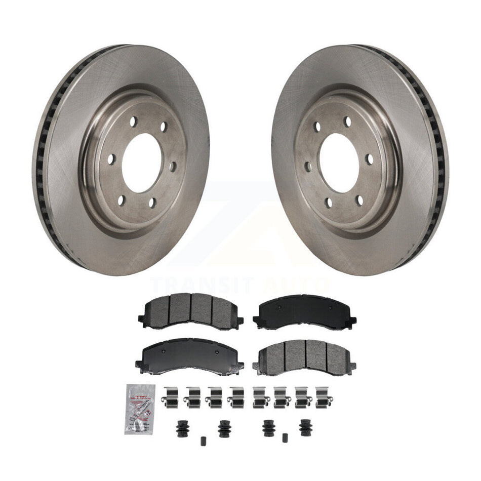 Front Disc Brake Rotor And Semi-Metallic Pad Kit For Ford F-150 Bronco Expedition Lincoln K8A-107873