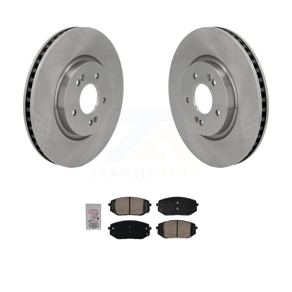 Front Disc Brake Rotors And Ceramic Pad Kit For Hyundai Tucson Kia Sportage Ioniq 5 EV6 6 K8A-107874