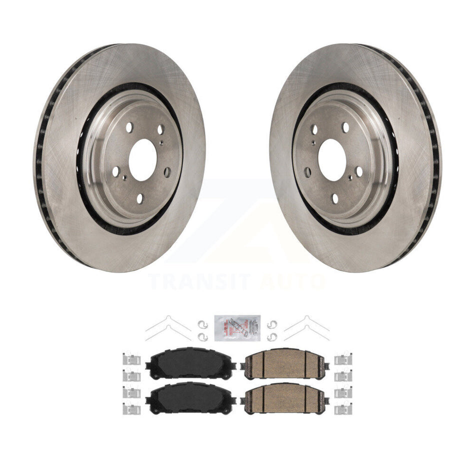 Front Disc Brake Rotors And Ceramic Pads Kit For 2020-2023 Toyota Highlander K8A-107879
