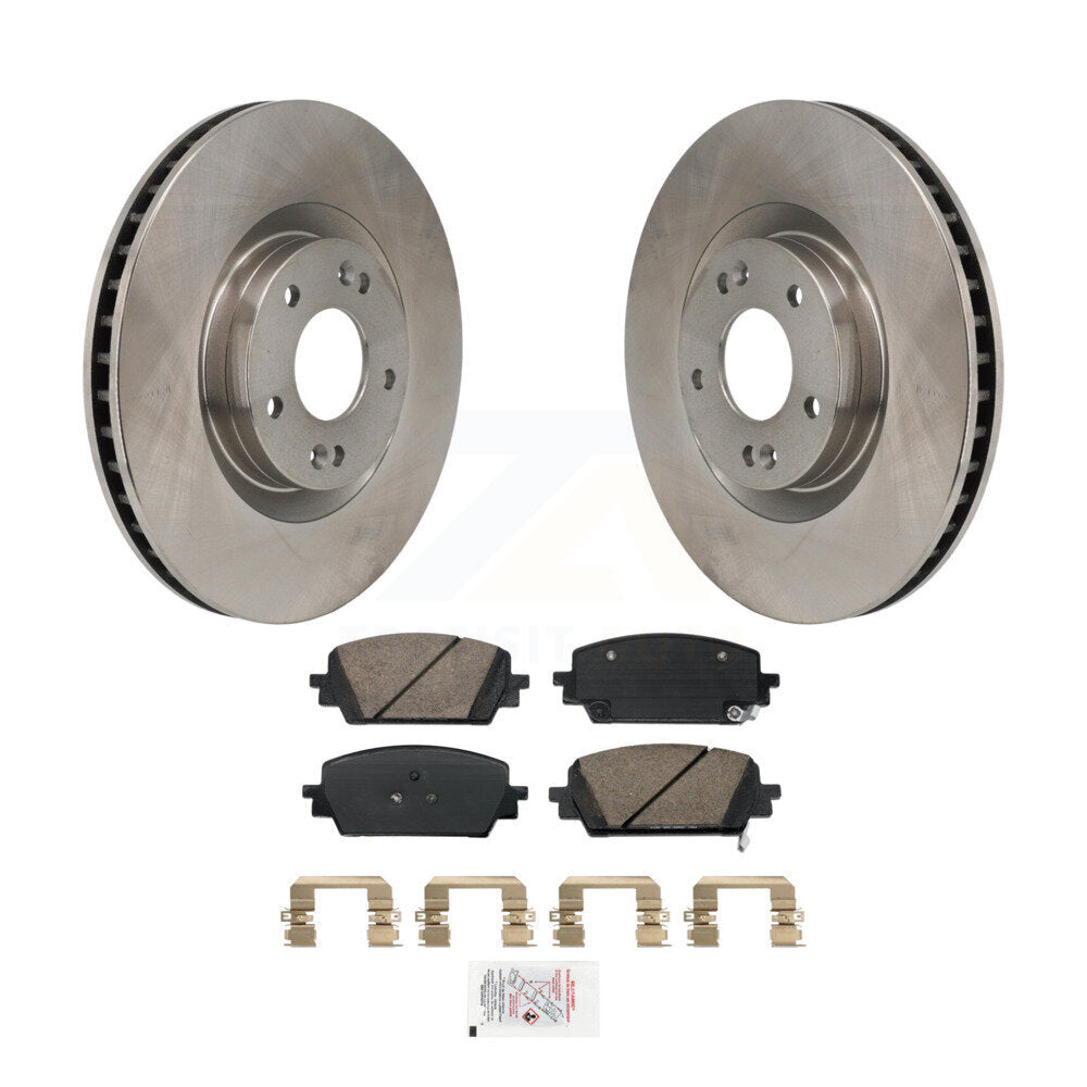 Front Disc Brake Rotors And Ceramic Pads Kit For Hyundai Santa Fe Kia Sorento Cruz K8A-107882
