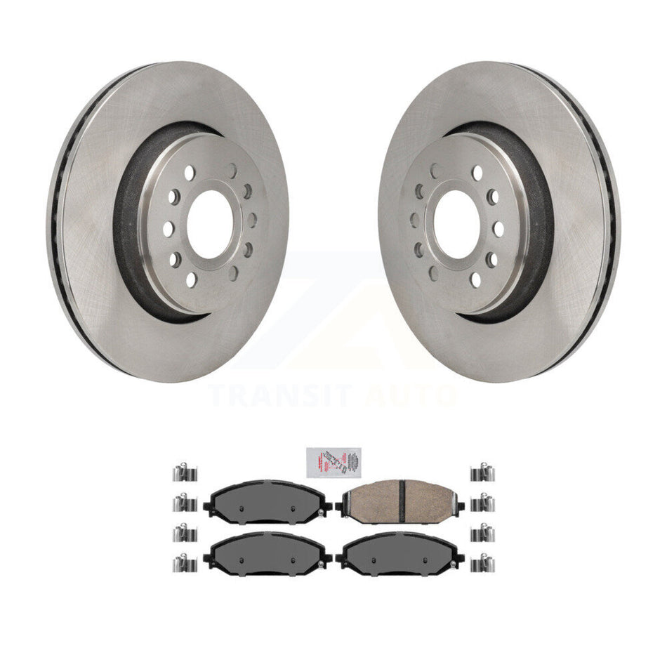 Front Disc Brake Rotors And Ceramic Pads Kit For Ram 1500 Jeep Wagoneer Grand L K8A-107887