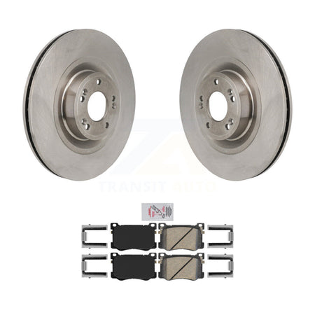 Front Disc Brake Rotors And Ceramic Pads Kit For Hyundai Genesis G80 5.0L K8A-107891